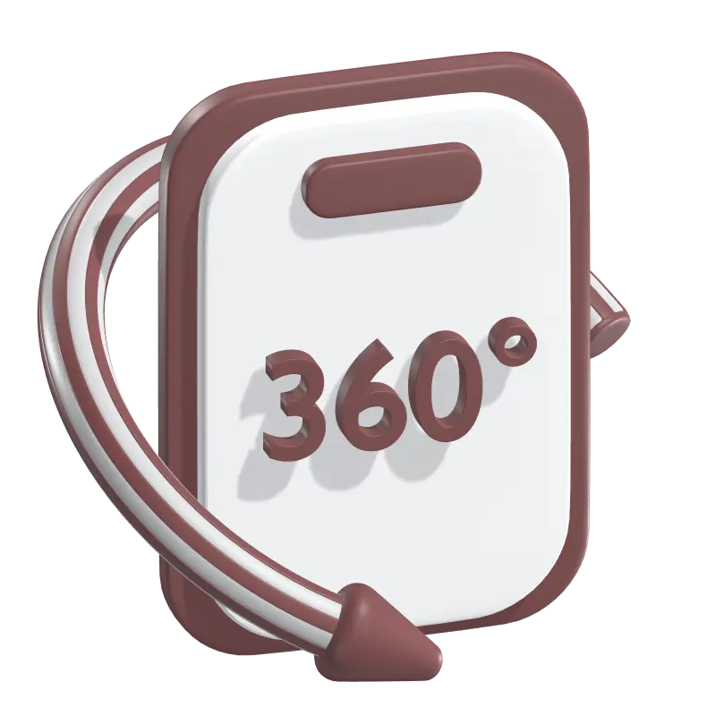 360 Mobile Phone 3D Icon Model